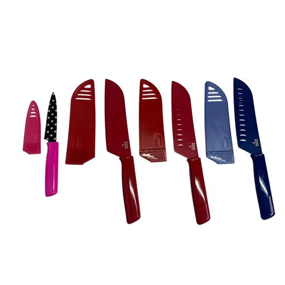 NEW! Kuhn Rikon Slice And Serve Knife Set Of 5 - Picture 1 of 4